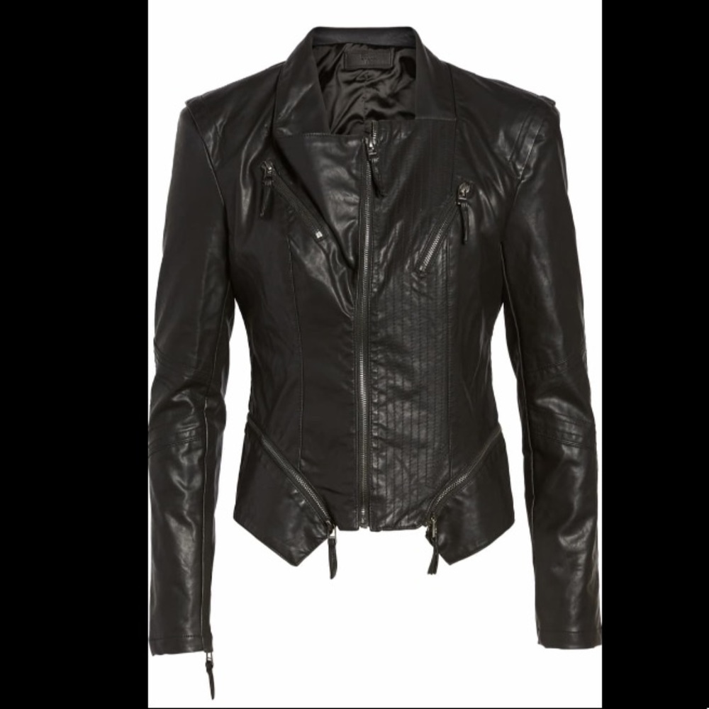 Faux Leather Moto Jacket